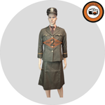 US dámská sukně WAC důstojník- čokoláda