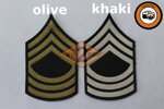 US hodnosť Master Sergeant filc- olív, khaki