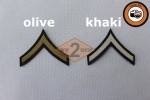 US hodnosť Private 1st Class filc- olív, khaki
