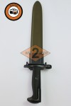 US bajonet M1 s pochvou M7 krátky na M1 Garand